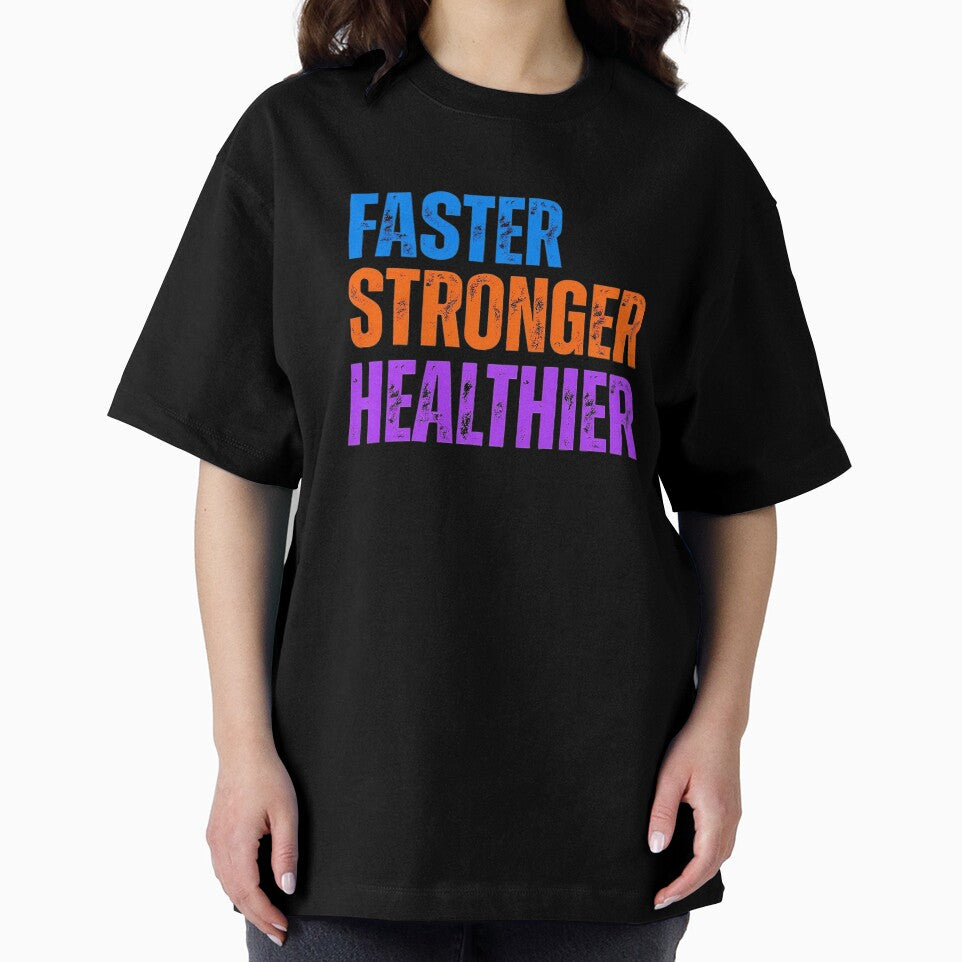 Fitness and Gym: FASTER STRONGER HEALTHIER by Artflow Pixel Studios