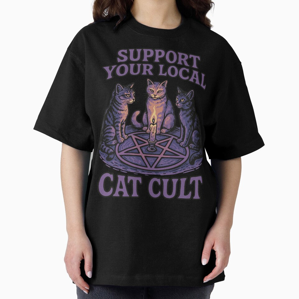 Support Your Local Cat Cult by TomFrontierArt