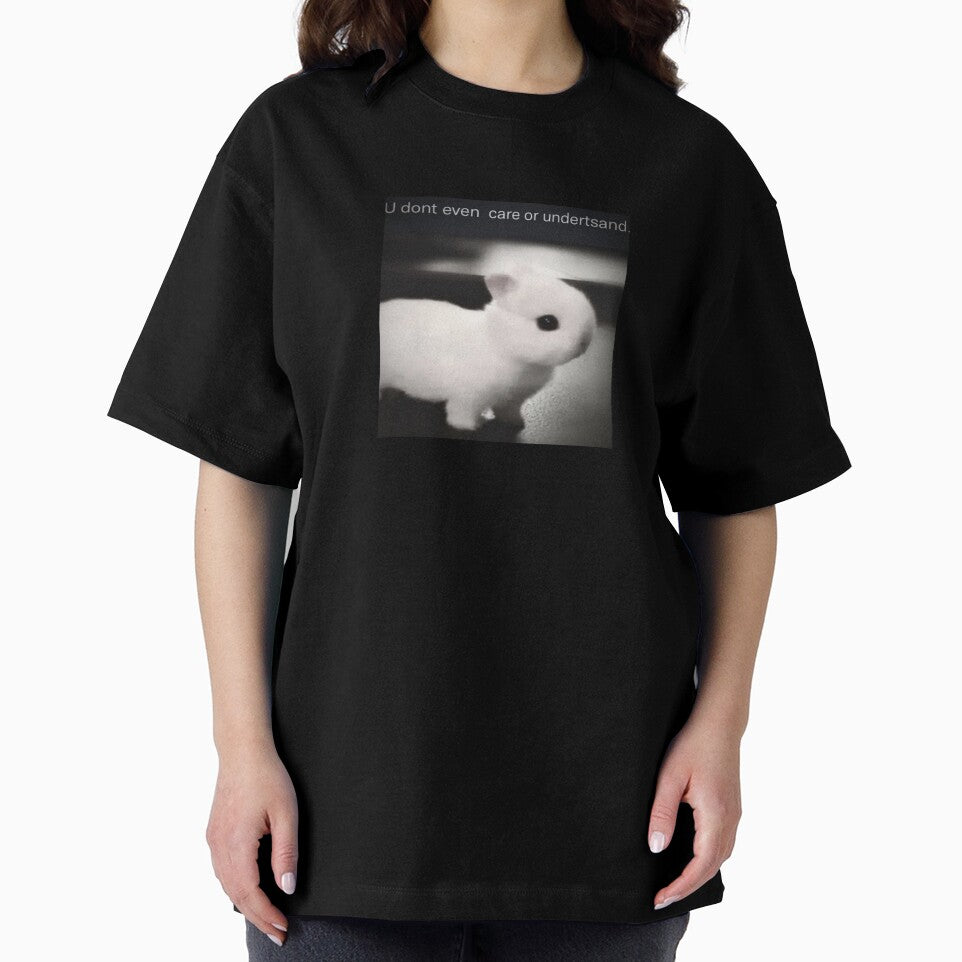 U dont even care or understand meme bunny rabbit funny coquette by bubbleiel