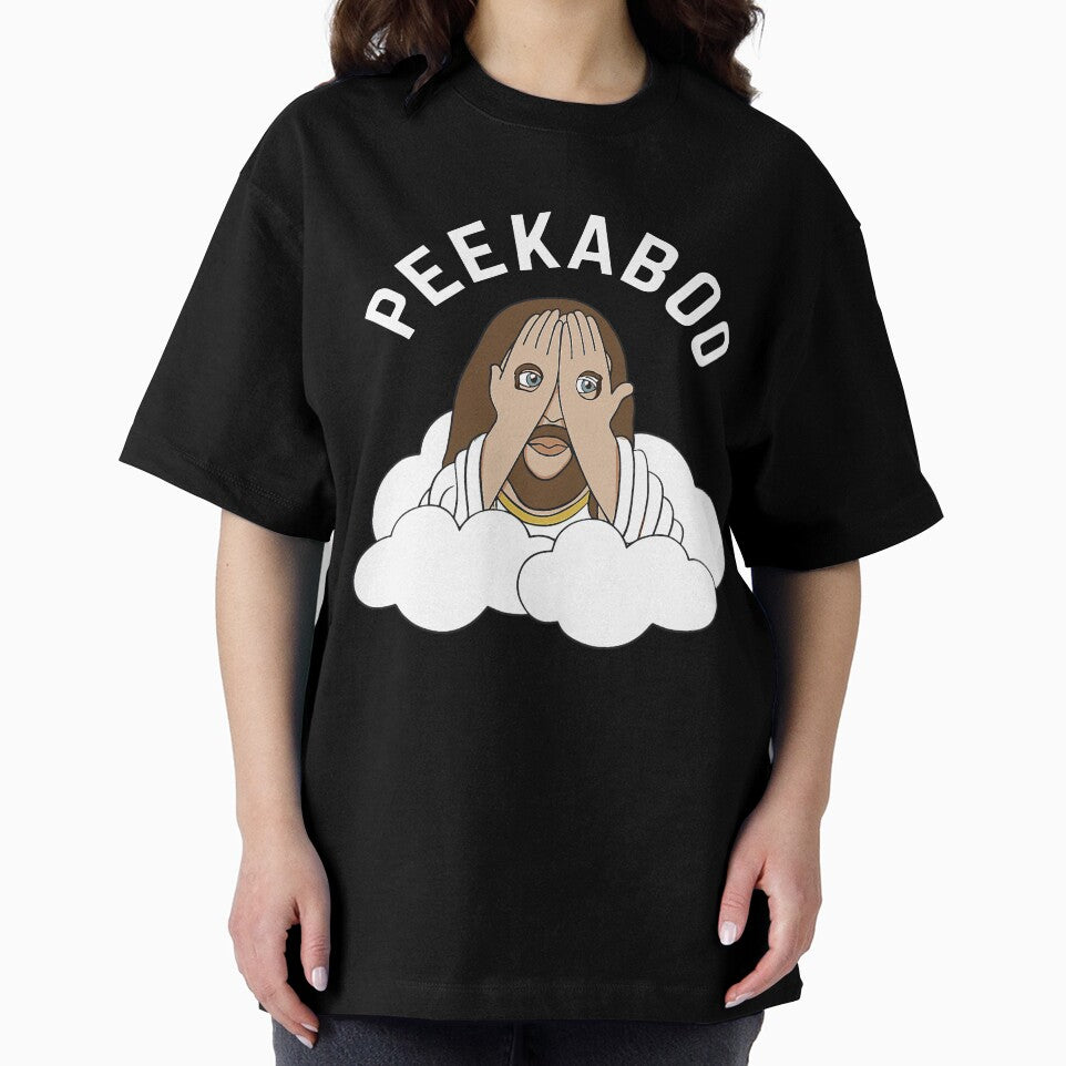 Peekaboo Jesus Funny Christian Sarcastic Meme by barrycantre11
