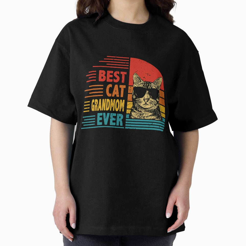 Vintage Retro Best Cat Grandmom Ever Funny Cat Lover Mother's Day Gift by EdwinaEmmanoiCo