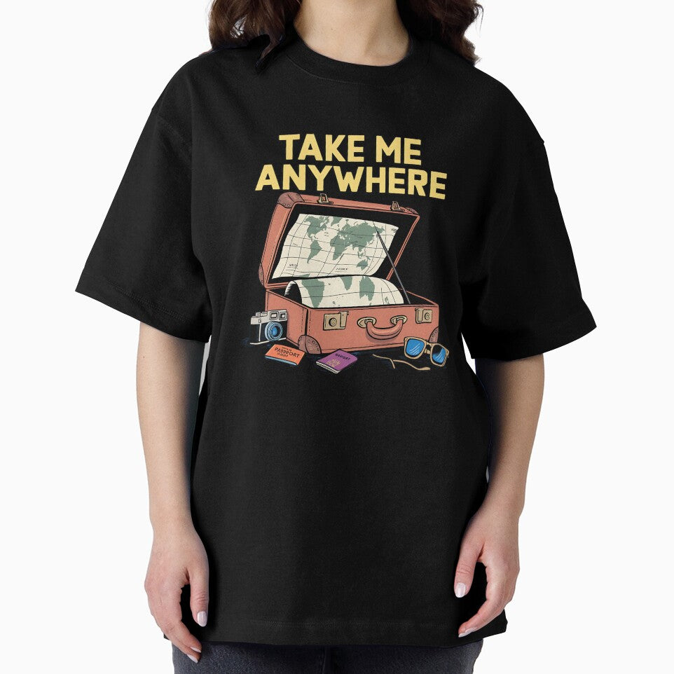 Take Me Anywhere – Minimalist Travel Quote by Evolved Ape