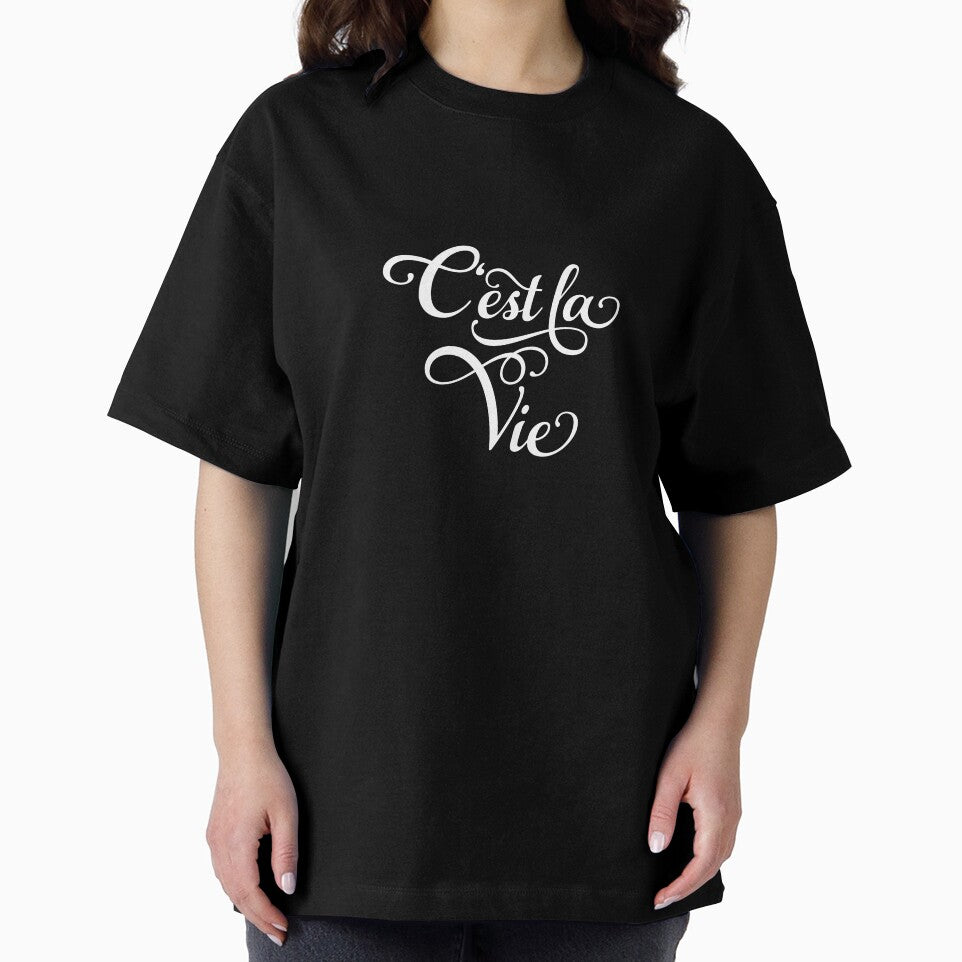 C'est la Vie, "that's life" French quote, white lettering by beakraus