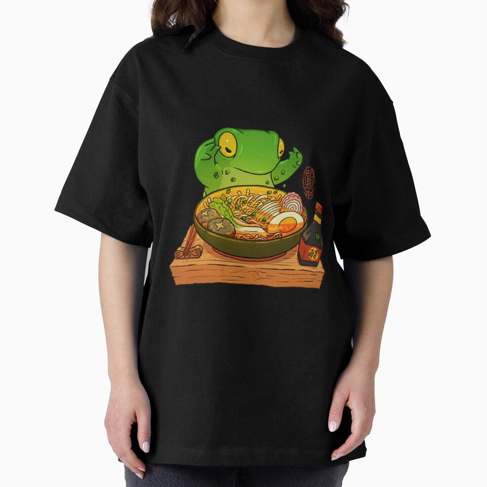 frog making ramen art by DingHuArt