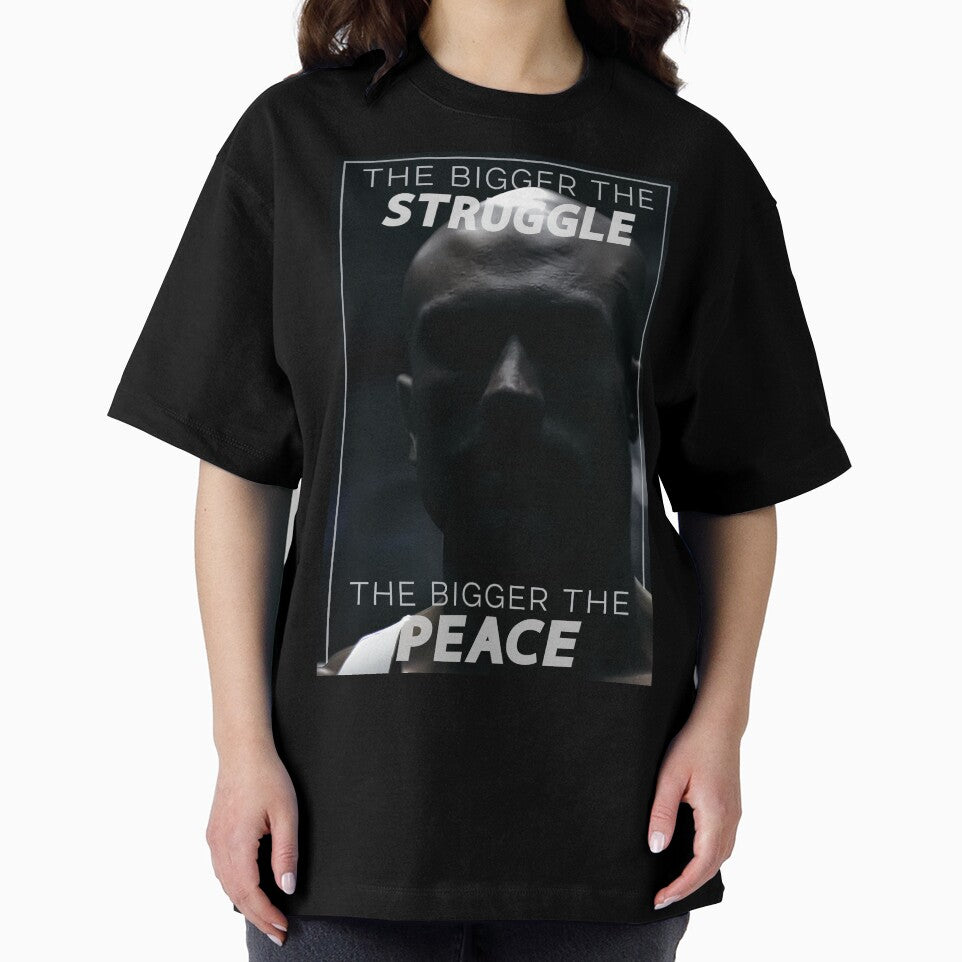 "The Bigger the Struggle, the Bigger the Peace" - Motivational Quote by Patryk Wiatrowski