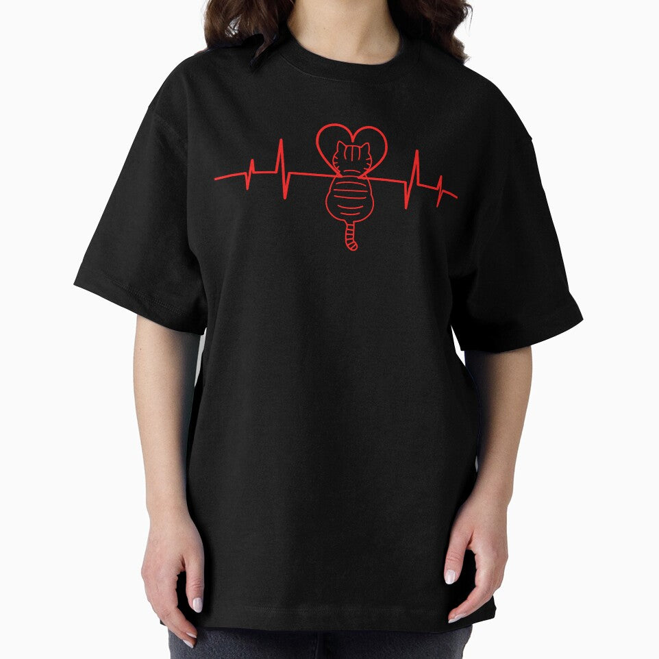 Cat Heartbeat Lover by LashandaDesigns
