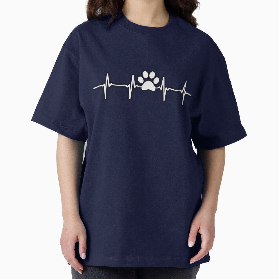 Dog Heartbeat Sound T-shirt, Dog lover Hoodies, Dog Paw Sweater by PrintTemples