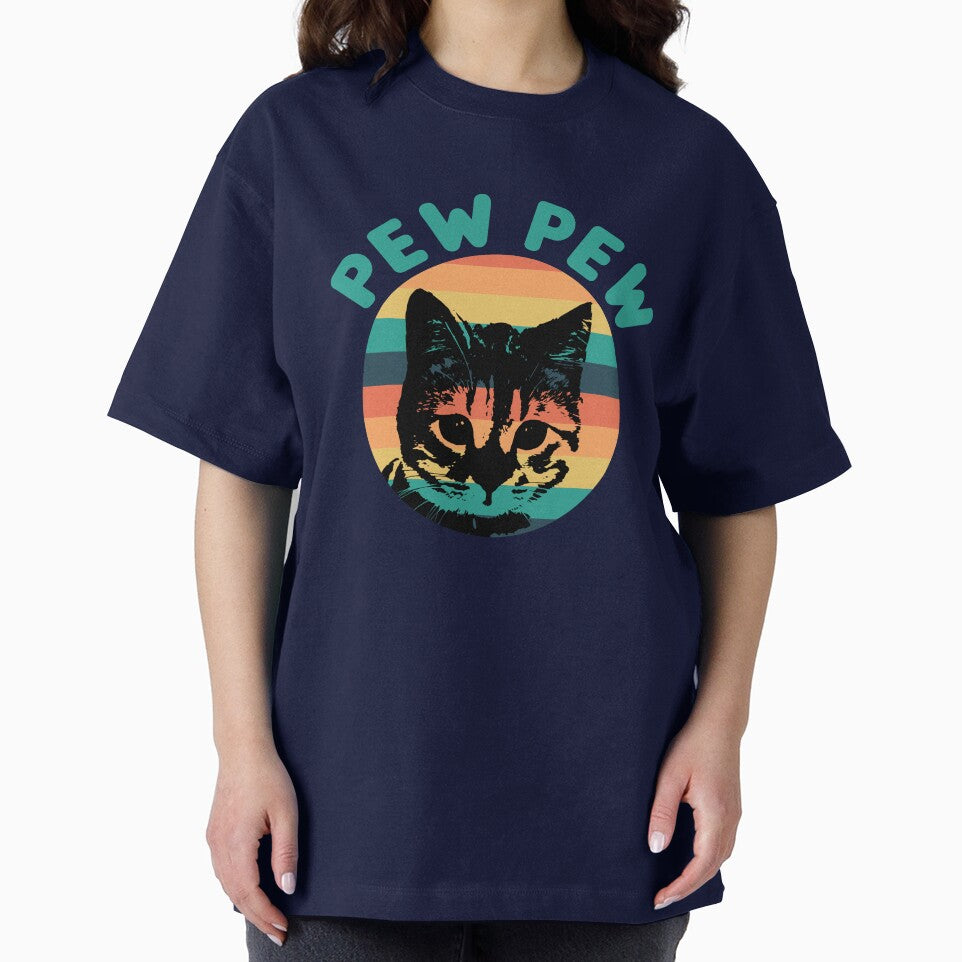 Vintage Retro Black Cat l funny cat pew pew l Funny Kitty Pet Lovers by kpluslk