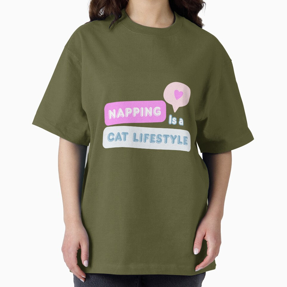 Napping Is a Cat Lifestyle | Funny Cat Lover Design by CuteVibesStudio