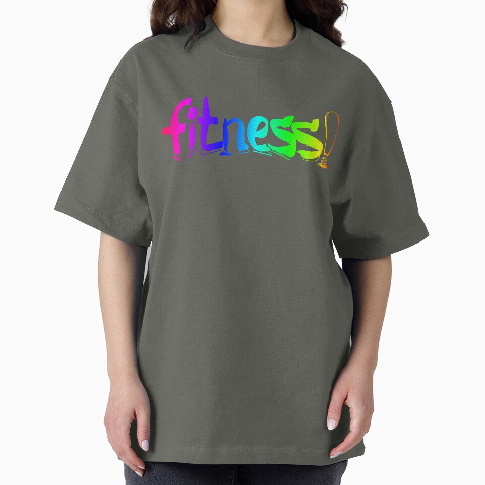 Sport Fitness watercolor lettering |  Rainbow Fitness word handlettering by lausn