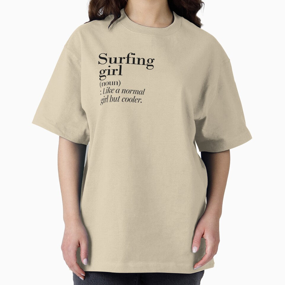 Surfing Girl Definition - Funny Surfing Lover by Watsonarts
