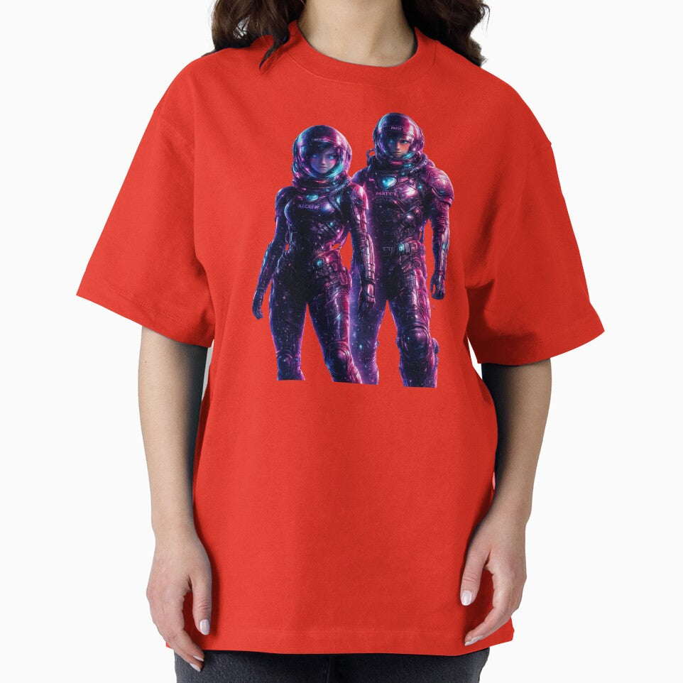 Neon Astronaut Crew. by Nika Art Studio