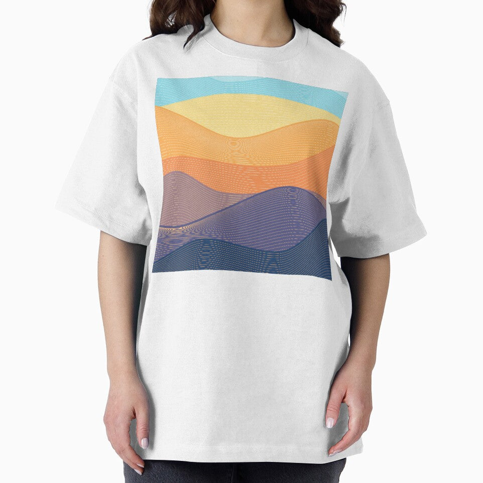 Boho Mountain Art Print Design by antevasinart
