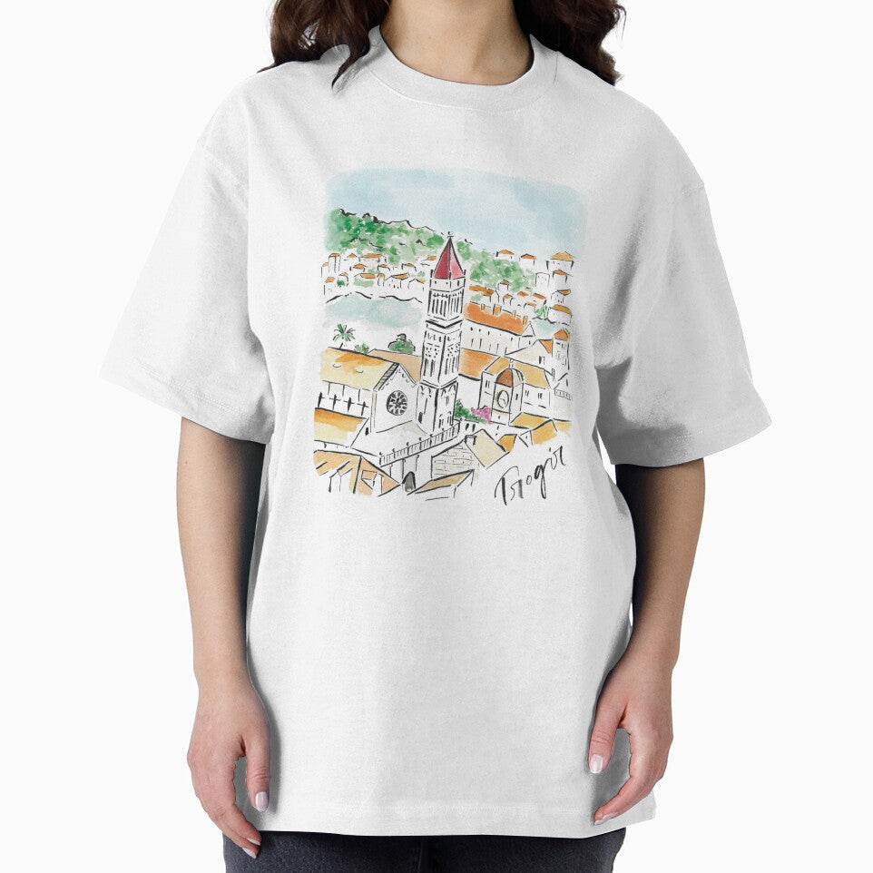 Trogir, Croatia Travel Poster Print Sticker by alwaysbookish