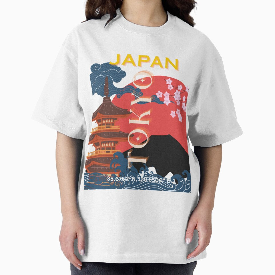 Tokyo Japan Travel Art, Retro Travel Art by Magic Love Art Print