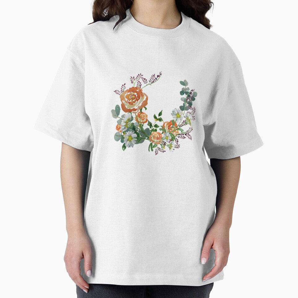 Flower rose daisy branch design a watercolor by Yana Mustafina | Boho Soulful Designs