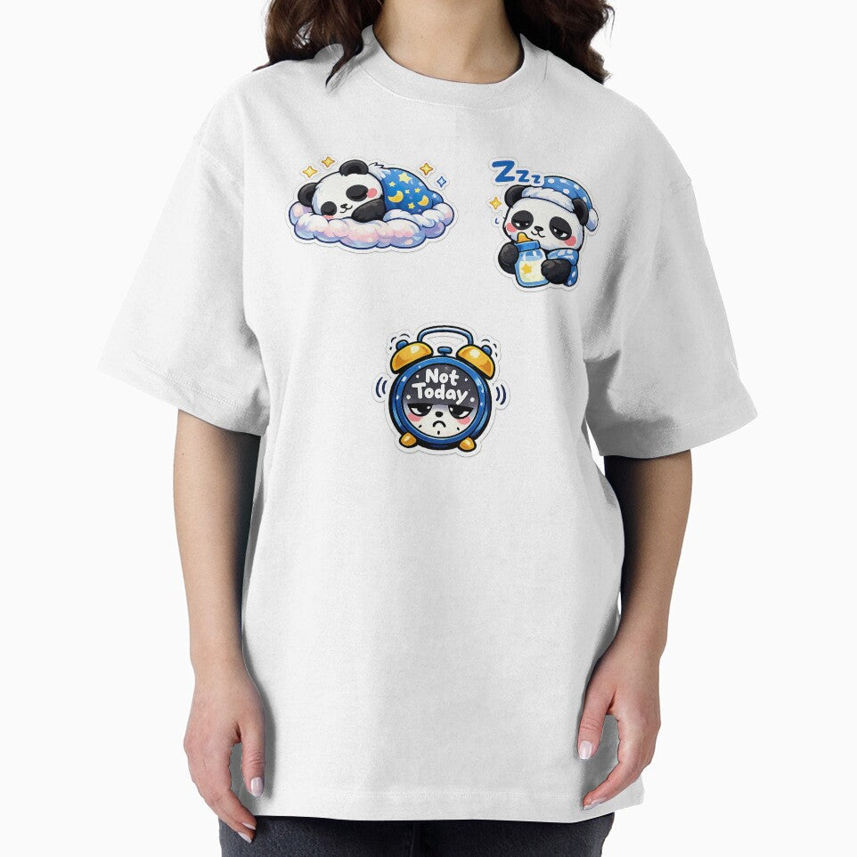 Cute Kawaii Panda Set, Cute Kawaii Sleeping Panda by graphic-genie