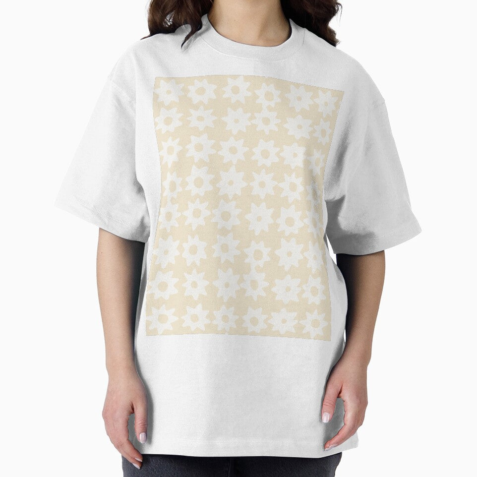 BOHO STAR PATTERN NEUTRAL LIGHT BEIGE by blomastudios