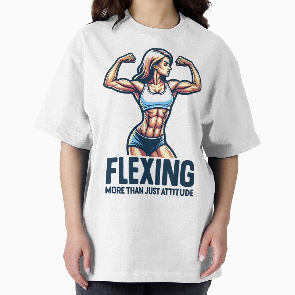 Flexing More Than Just Attitude - Female Fitness by OptimaArt