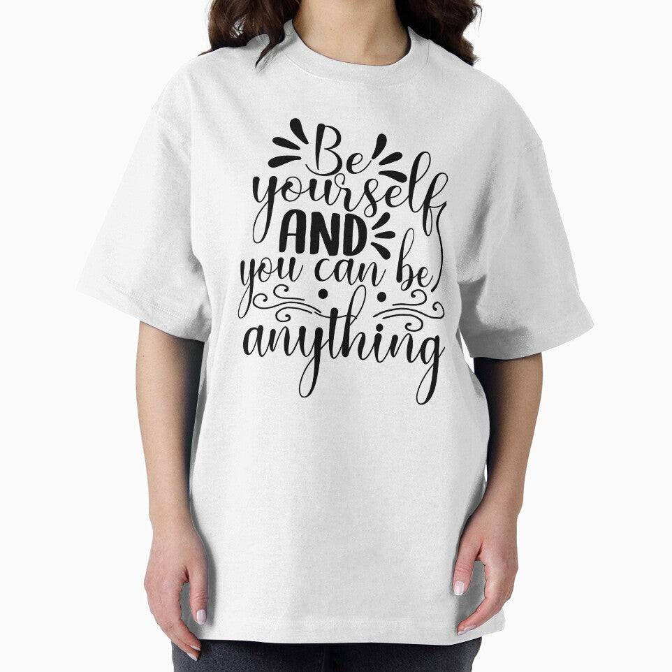 Yoga Saying Be Yourself and You Can Be Anything Motivational Quote by SoccaTamam
