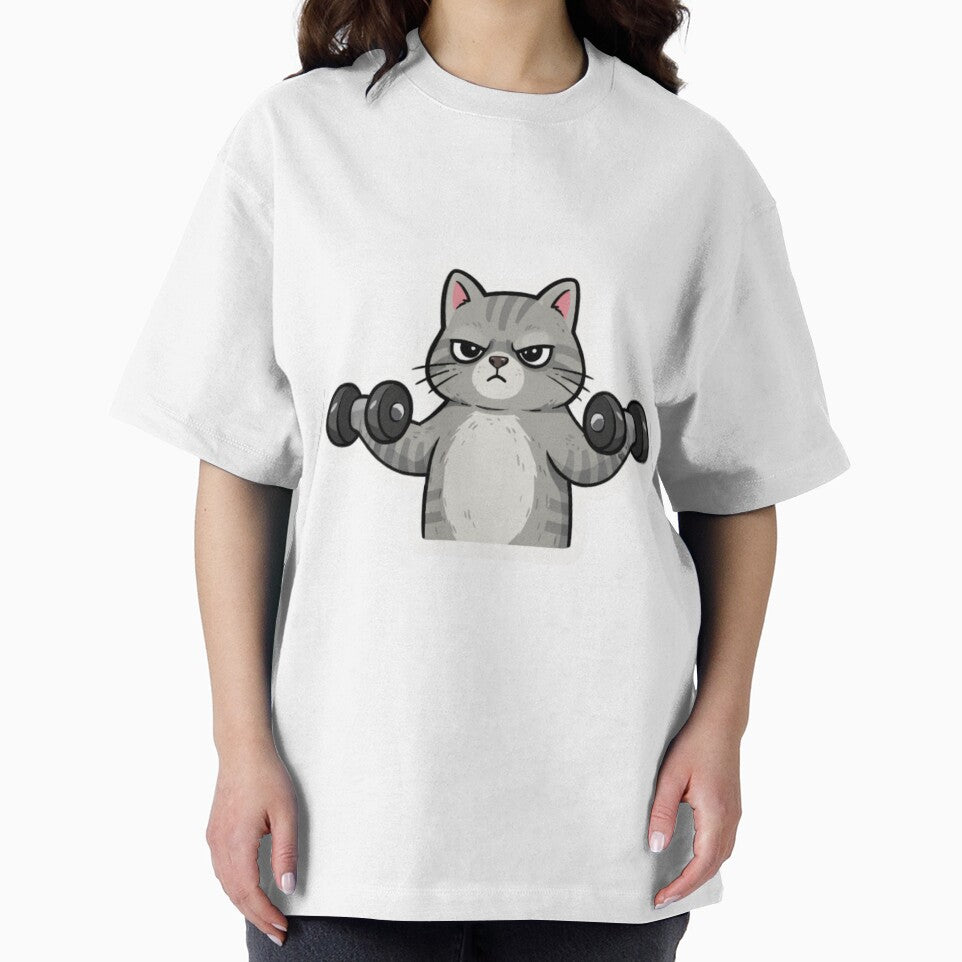 Grim Gym Cat – Funny Fitness Cat Design by Chilixi-Shop