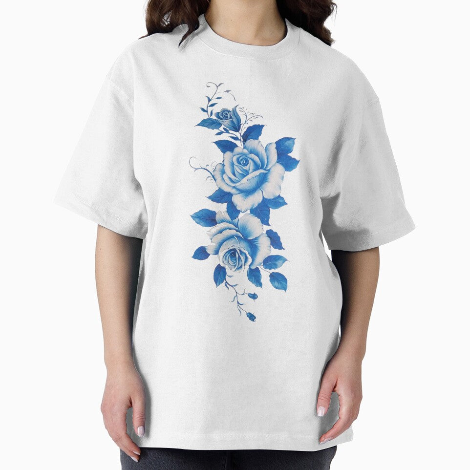 modern minimalist floral , blue and white flower by doitwithlove