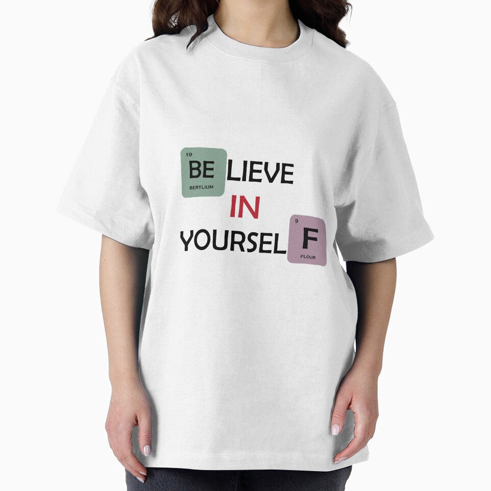 Motivation Quote Believe In Yourself Inspirational T-Shirt. by ELMIDOUX