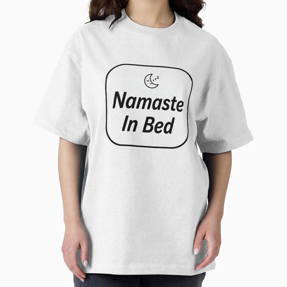 Namaste In Bed Funny Yoga Sticker Humor Wellness Gift Lazy Yogi by Bmd4Fitness