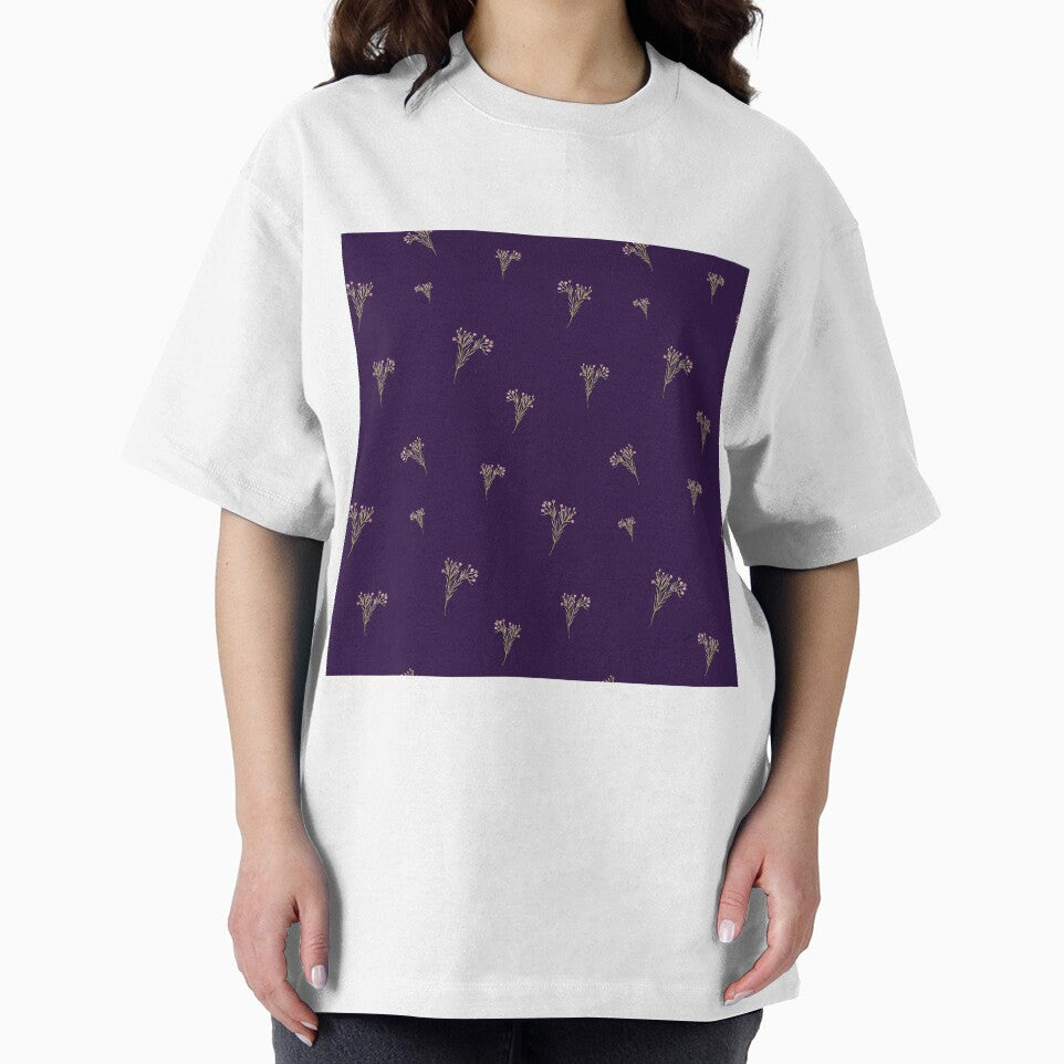 Branch pink flower floral pattern watercolor violet by Yana Mustafina | Boho Soulful Designs