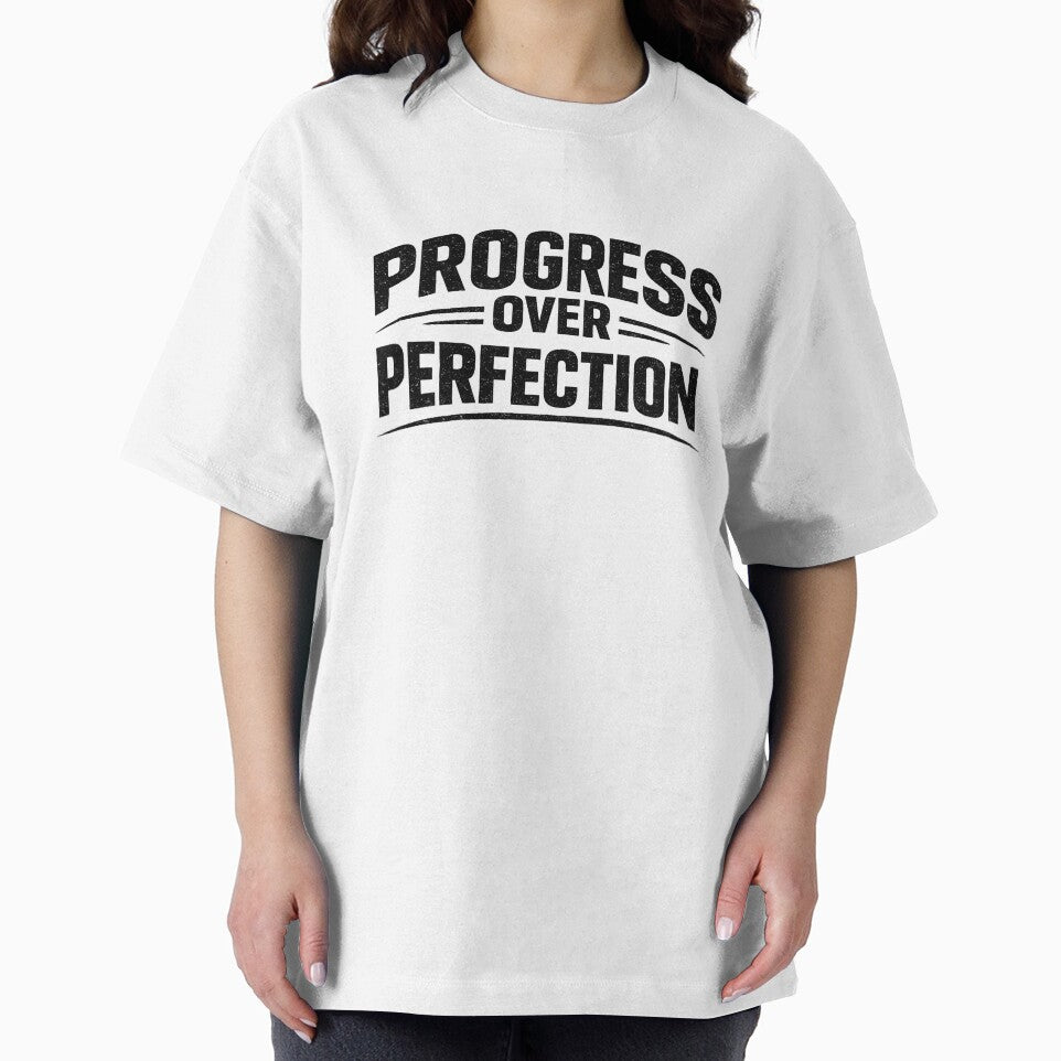 Progress Over Perfection – Gym Motivation Fitness Quote Design by Mavriboy