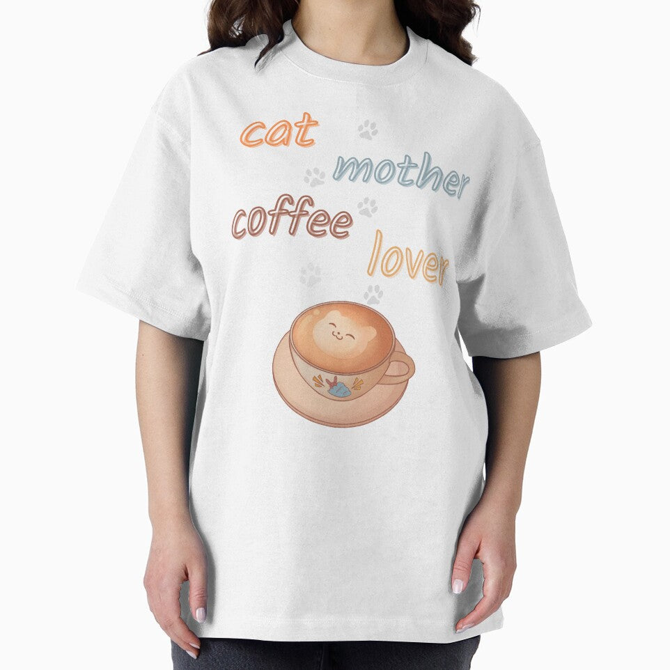 cat mother coffee lover by BooWearBer