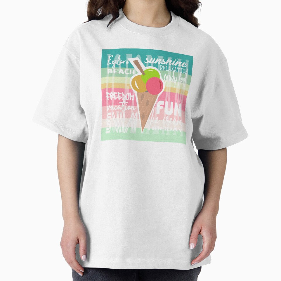 Ice cream holiday vacation summer fun - relax, explore, sunshine and sandy feet.  Caroline Laursen Original by Caroline Laursen