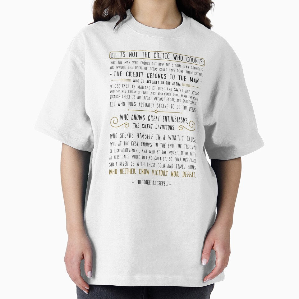 Man In The Arena, Theodore Roosevelt Quote by MentDesigns