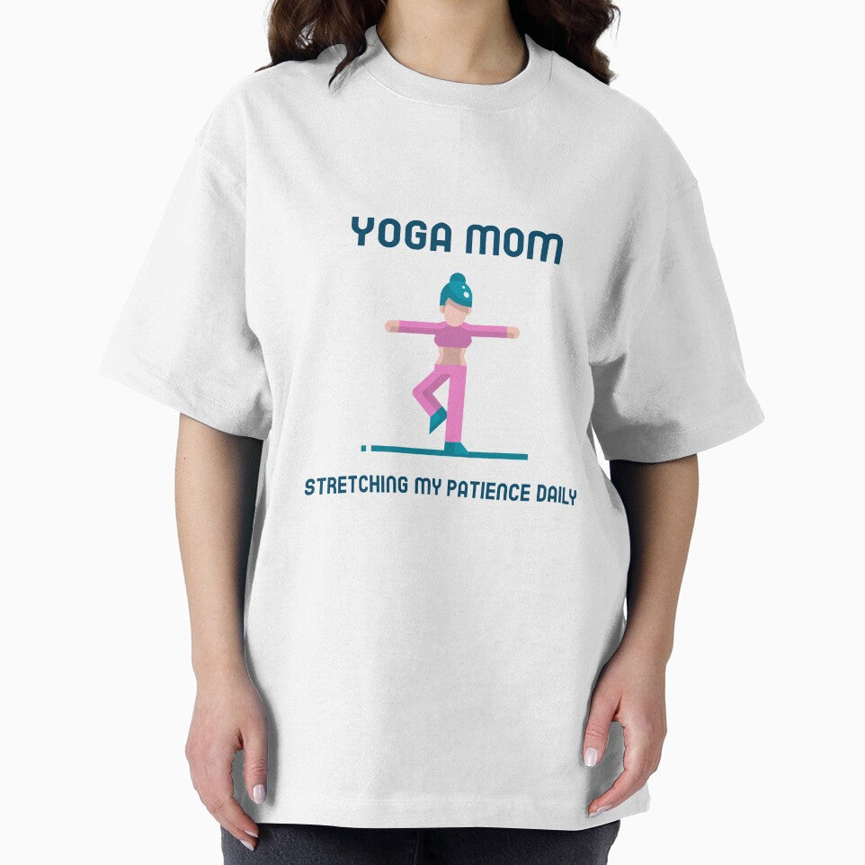 Moms Yoga Stretching My Patience Daily by Berbstees