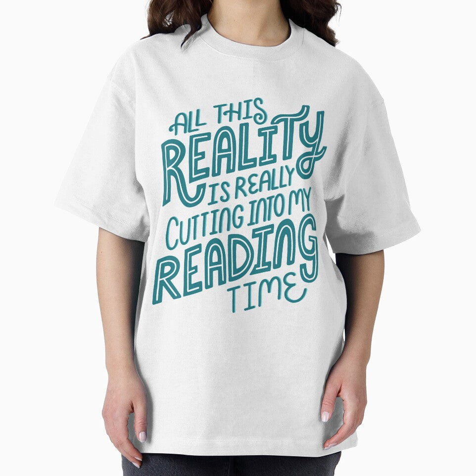 Reality Vs. Reading Book Nerd Quote Lettering by Kit Cronk