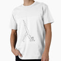One Legged Dolphin Yoga Line Art by BlairWynne