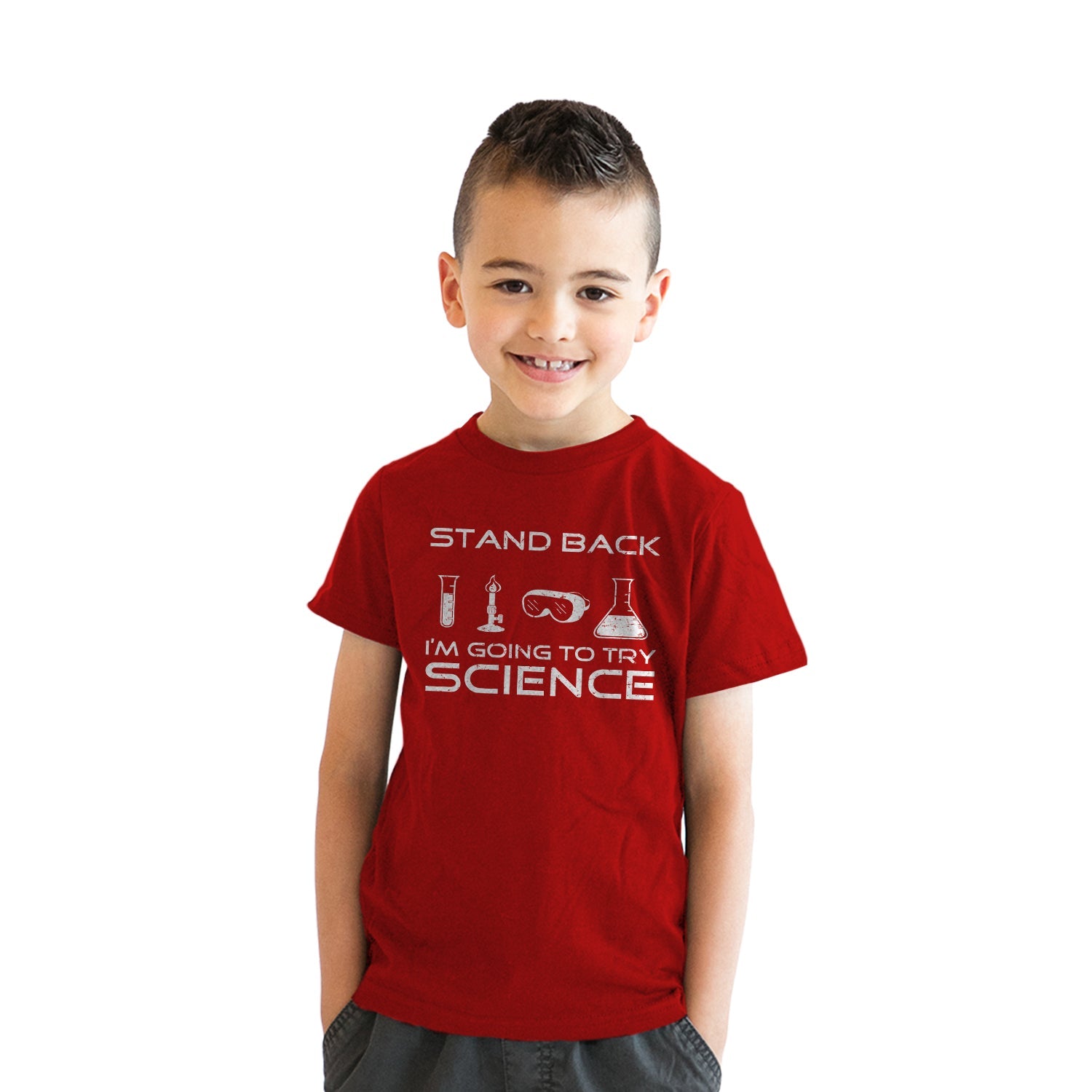 Stand Back I'm Going To Try Science Youth T Shirt