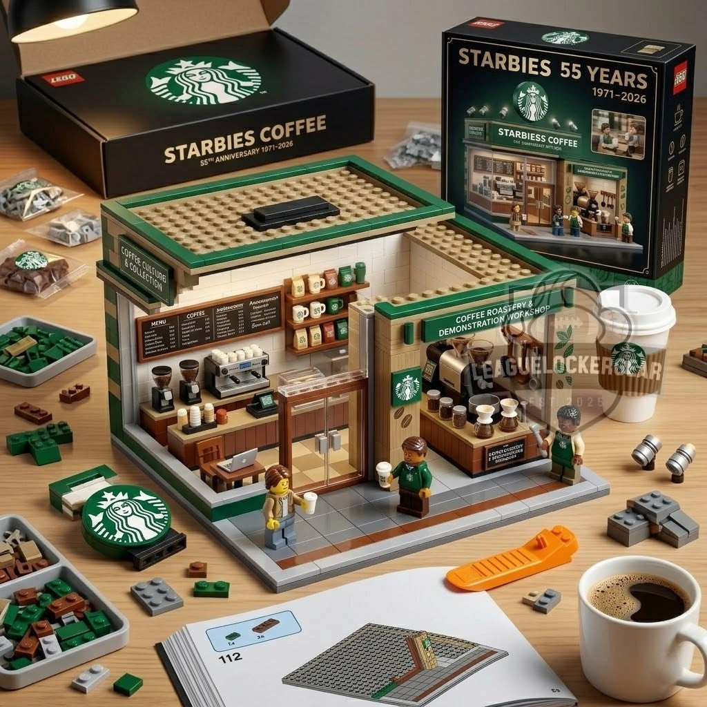 Starbies Coffee 55th Anniversary 1971-2026 Building Block Set