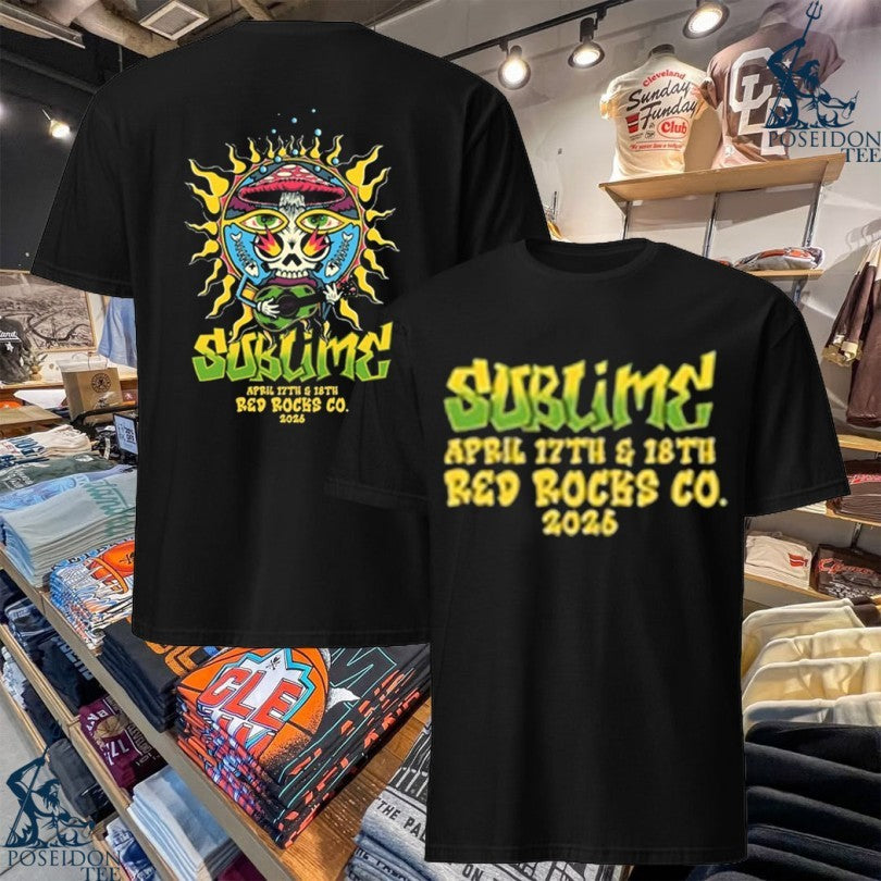Sublime April 17th & 18th Red Rocks 2026 T-shirt