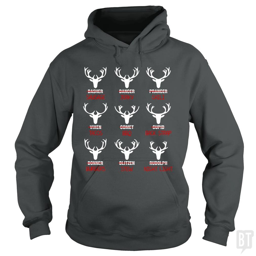 Reindeer Emoticon Hoodie