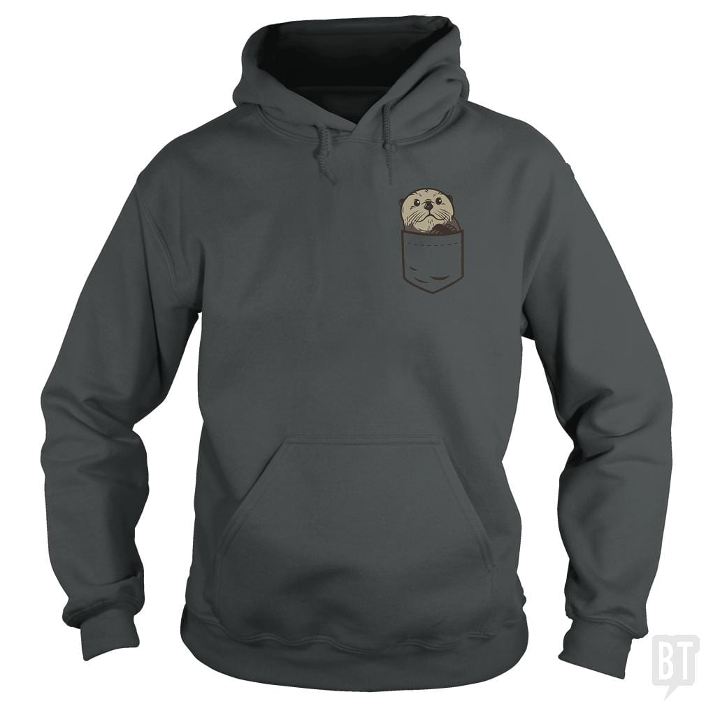 Sea Otter Pocket Animal Hoodie