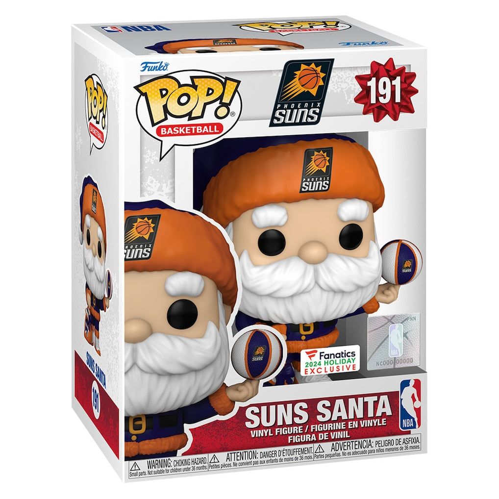 Funko Pop Phoenix Suns Santa 2024 Vinyl Figure – Fanatics Exclusive