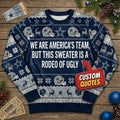 Personalized Dallas Cowboys Ugly Christmas Sweater – Custom Text America’s Team Dem Boyz Gift