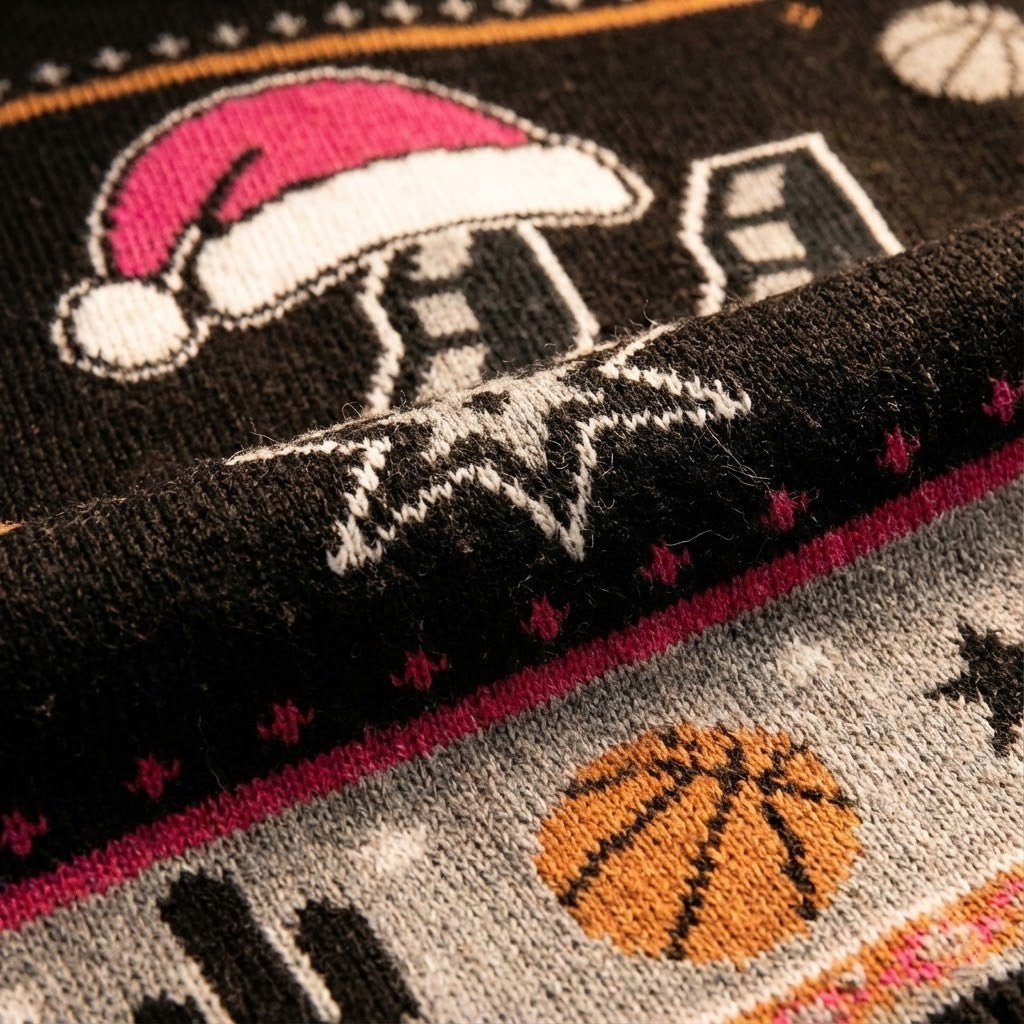 San Antonio Spurs Ugly Christmas Sweater – Fiesta Retro Holiday Black Cactus Theme Exclusive Apparel NBA