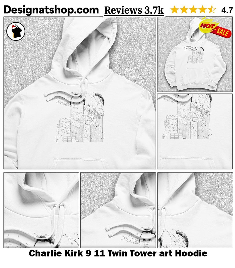 Charlie Kirk 9 11 Twin Tower art shirt