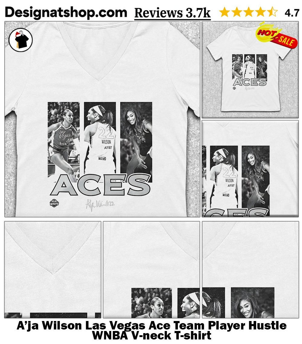 A’ja Wilson Las Vegas Ace Team Player Hustle WNBA shirt