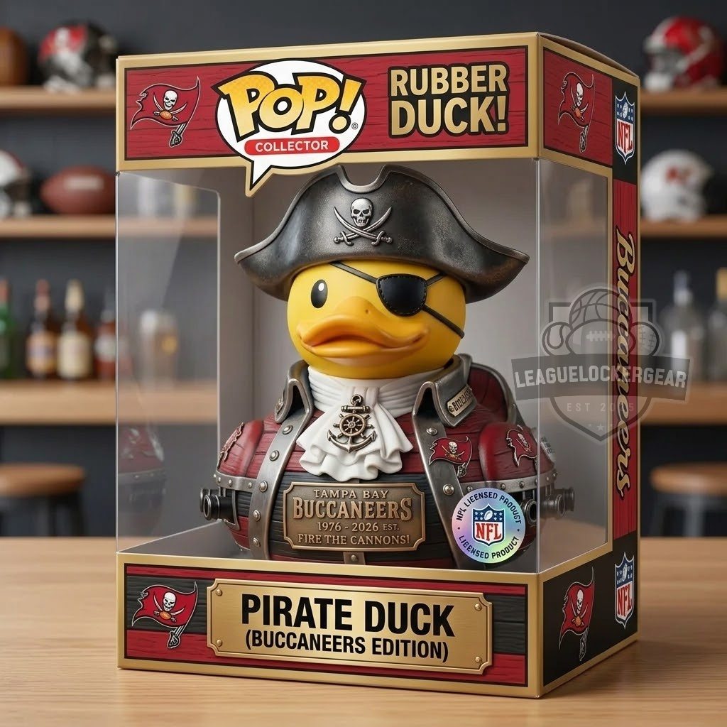 Tampa Bay Buccaneers 50th Anniversary Pirate Rubber Duck