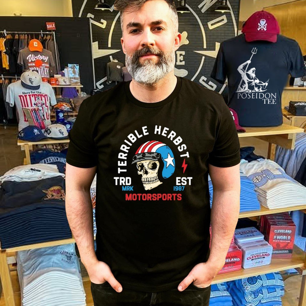 Terrible Herbst Motorsports American Est 1987 Skull T-shirt