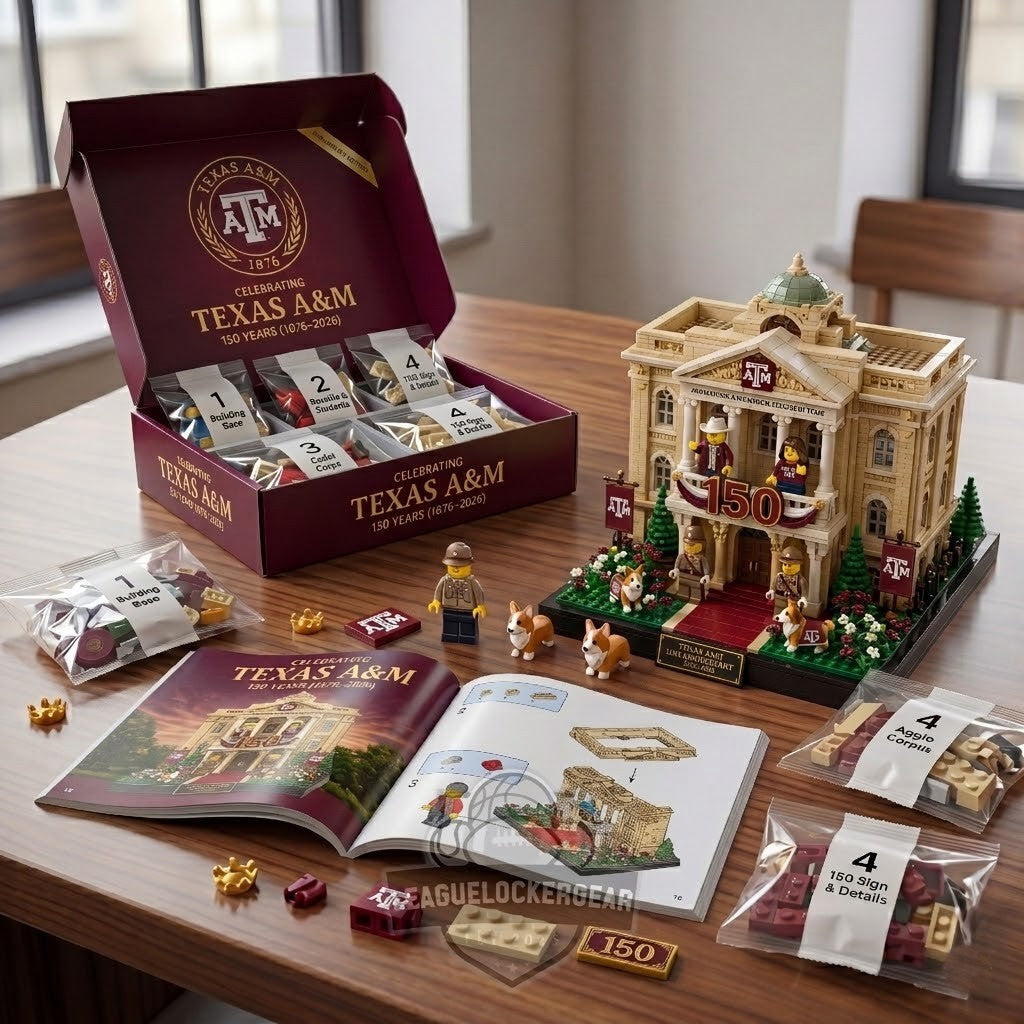 Texas A&M University 150th Anniversary Building Block Set