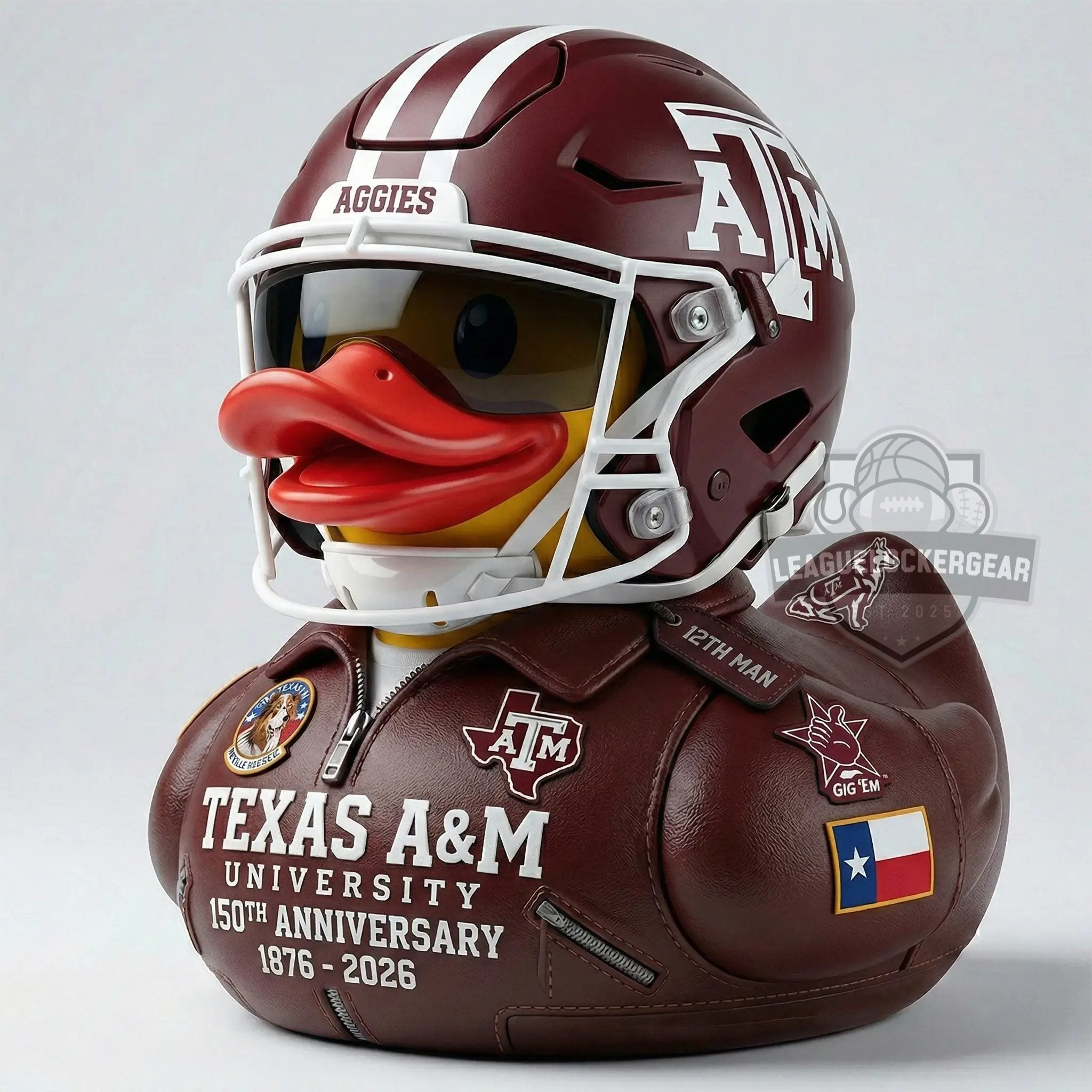 Texas A&M 150th Anniversary 1876-2026 Rubber Duck